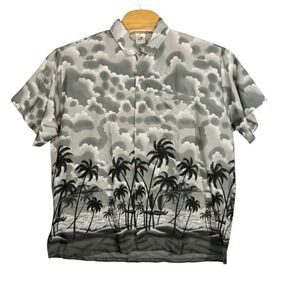 Rima Hawaiian Button‎ Up Shirt 100% Terivoile Mens Size XL